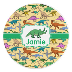 Dinosaurs Round Stone Trivet (Personalized)