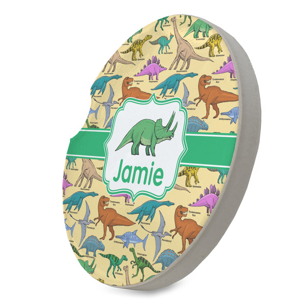 Dinosaurs Sandstone Car Coaster - STANDING ANGLE