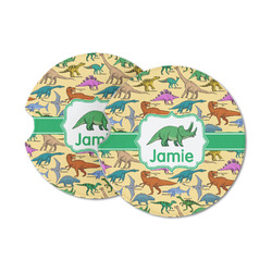 Dinosaurs Sandstone Car Coasters - Set of 2 (Personalized)