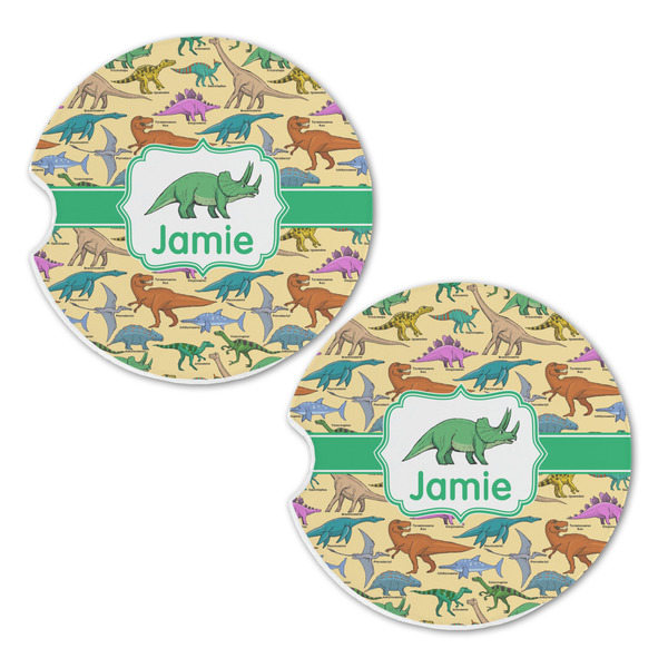 Dinosaurs Sandstone Car Coasters - Set of 2