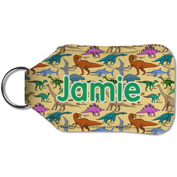 Dinosaurs Sanitizer Holder Keychain - Small (Back)