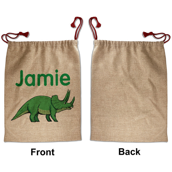 Dinosaurs Santa Bag - Approval - Front