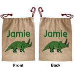 Dinosaurs Santa Sack - Front & Back (Personalized)