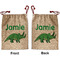 Dinosaurs Santa Sack - Front & Back (Personalized)