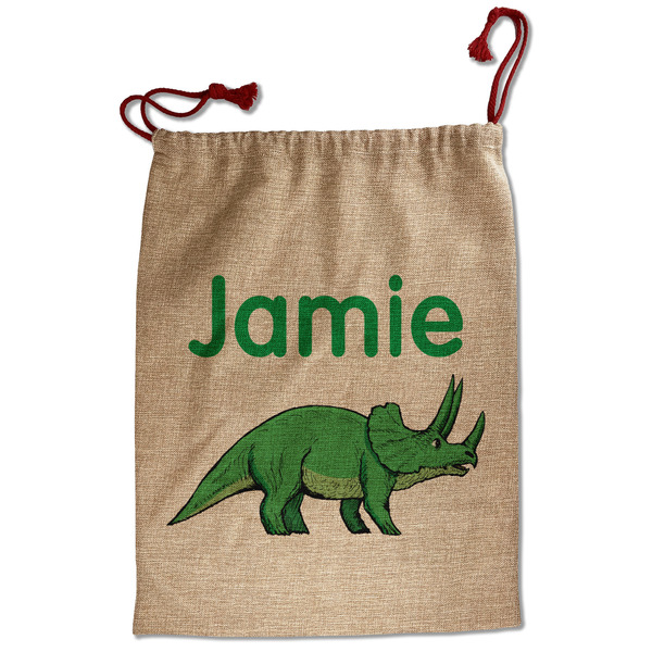 Dinosaurs Santa Bag - Front