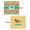 Dinosaurs Security Blanket - Front & Back View