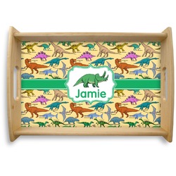 Dinosaurs Natural Wooden Tray - Small (Personalized)