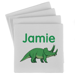 Dinosaurs Absorbent Stone Coasters - Set of 4 (Personalized)