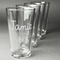 Dinosaurs Set of Four Engraved Pint Glasses - Set View