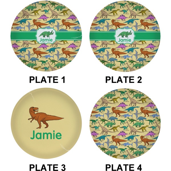 Dinosaurs Set of Lunch / Dinner Plates (Approval)