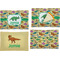 Dinosaurs Set of Rectangular Appetizer / Dessert Plates