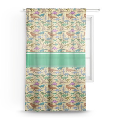 Dinosaurs Sheer Curtain (Personalized)