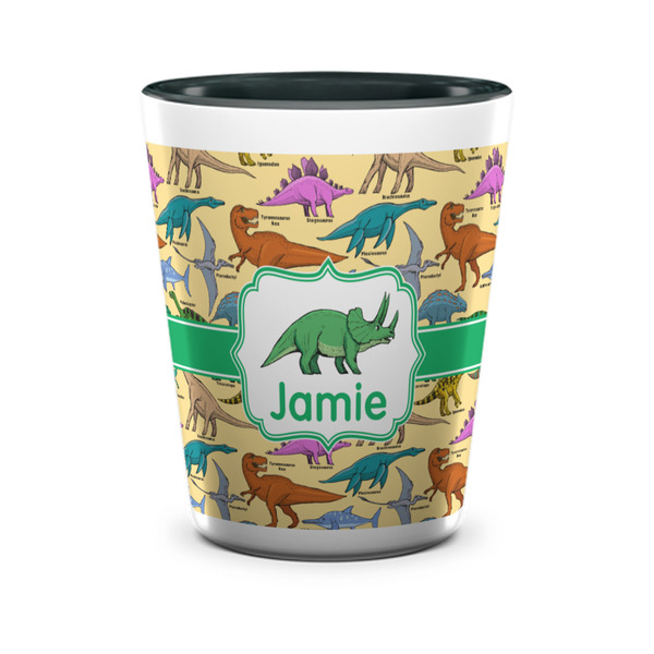 Dinosaurs Shot Glass - Two Tone - FRONT