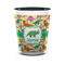 Dinosaurs Ceramic Shot Glass - 1.5 oz - Two Tone - Set of 4 (Personalized)