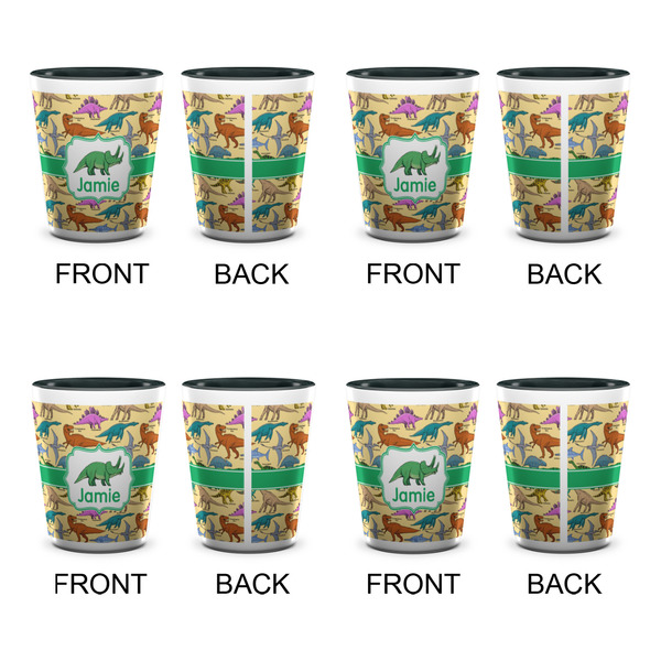 Dinosaurs Shot Glassess - Two Tone - Set of 4 - APPROVAL
