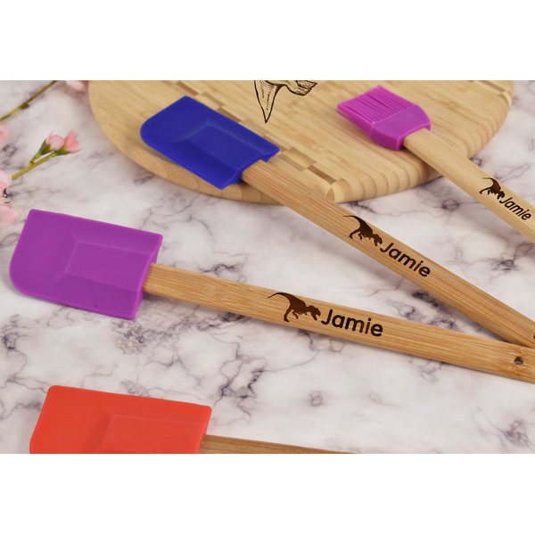 Dinosaurs Silicone Spatula - Purple - Lifestyle