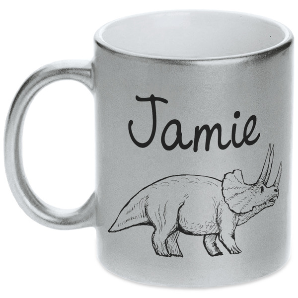 Dinosaurs Silver Mug - Main