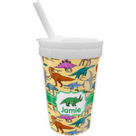Dinosaurs Sippy Cup with Straw (Personalized)