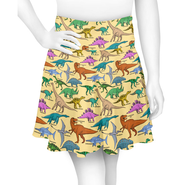Custom Dinosaurs Skater Skirt - Medium