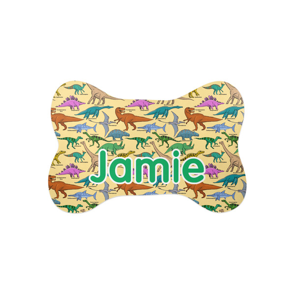 Custom Dinosaurs Bone Shaped Dog Food Mat (Small) (Personalized)