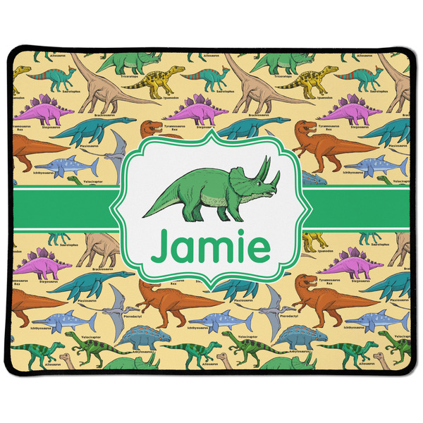 Custom Dinosaurs Large Gaming Mouse Pad - 12.5" x 10" (Personalized)