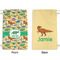 Dinosaurs Small Laundry Bag - Front & Back View