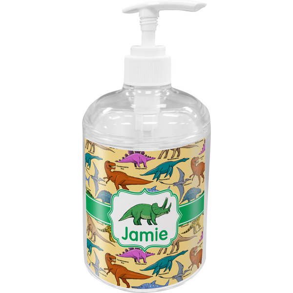 Custom Dinosaurs Acrylic Soap & Lotion Bottle (Personalized)