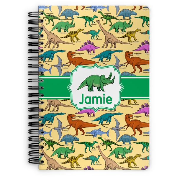 Custom Dinosaurs Spiral Notebook (Personalized)