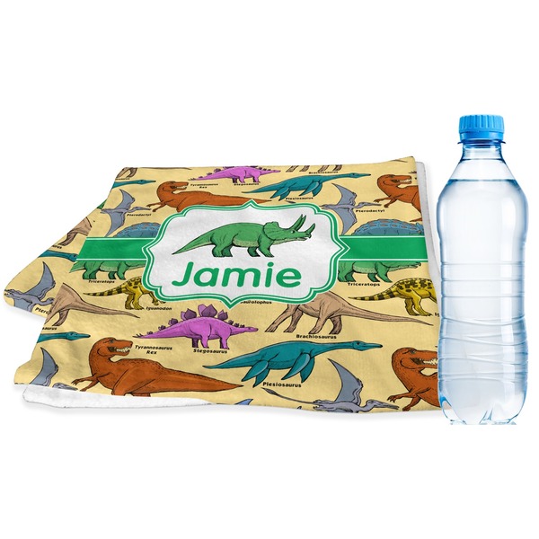 Custom Dinosaurs Sports & Fitness Towel (Personalized)
