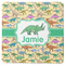 Dinosaurs Square Rubber Backed Coaster (Personalized)