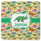 Dinosaurs Square Rubber Backed Coaster (Personalized)