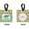 Dinosaurs Square Luggage Tag (Front + Back)