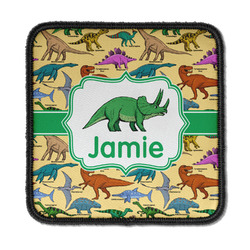 Dinosaurs Iron On Square Patch w/ Name or Text