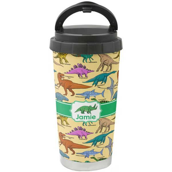 Custom Dinosaurs Stainless Steel Coffee Tumbler (Personalized)