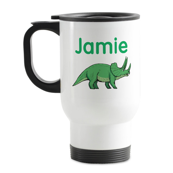 Custom Dinosaurs Stainless Steel Travel Mug with Handle