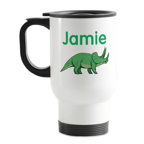 Custom Dinosaurs Stainless Steel Travel Mug with Handle