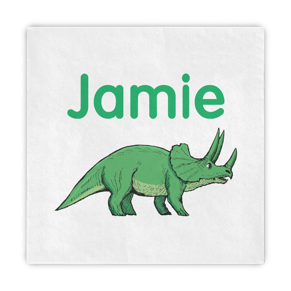 Custom Dinosaurs Standard Decorative Napkins (Personalized)