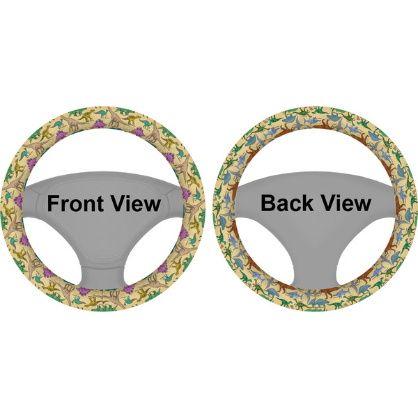 Dinosaurs Steering Wheel Cover- Front and Back