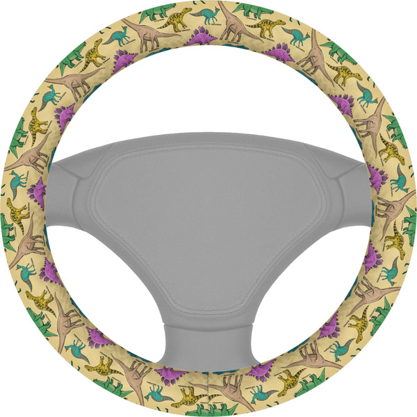 Custom Dinosaurs Steering Wheel Cover