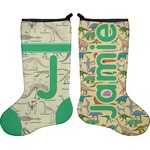 Dinosaurs Holiday Stocking - Double-Sided - Neoprene (Personalized)