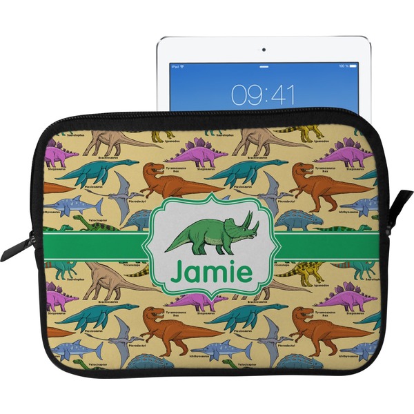 Custom Dinosaurs Tablet Case / Sleeve - Large (Personalized)