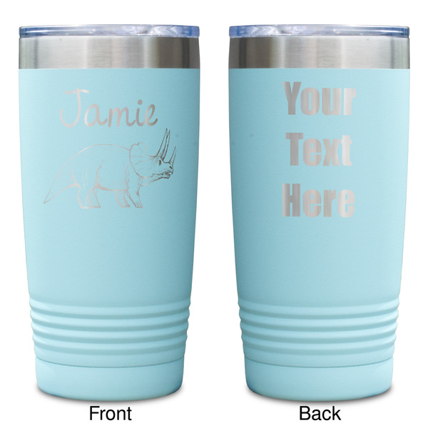 Dinosaurs Teal Polar Camel Tumbler - 20oz -Double Sided - Approval