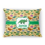 Dinosaurs Rectangular Throw Pillow Case - 12"x18" (Personalized)