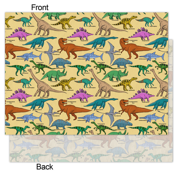 Dinosaurs Tissue Paper - Heavyweight - Medium - Front & Back