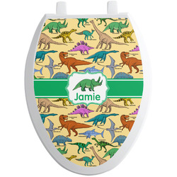 Dinosaurs Toilet Seat Decal - Elongated (Personalized)