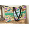 Dinosaurs Tote w/Black Handles - Lifestyle View