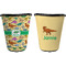 Dinosaurs Trash Can Black - Front and Back - Apvl