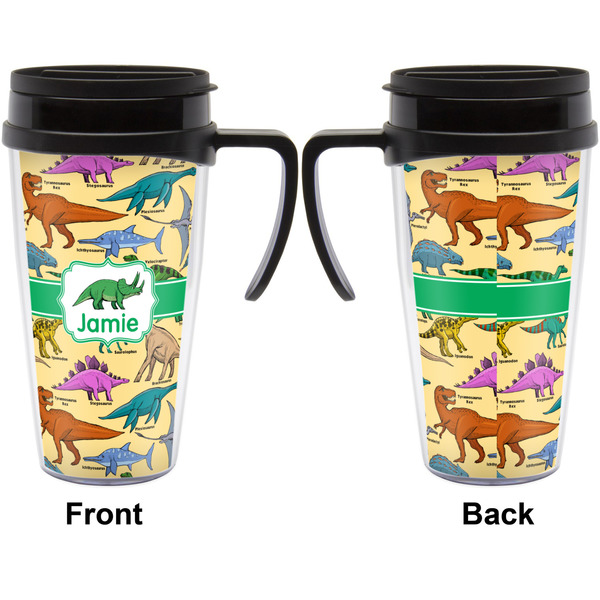 Dinosaurs Travel Mug with Black Handle - Approval