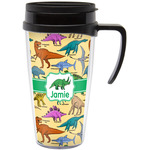 Dinosaurs Acrylic Travel Mug with Handle (Personalized)