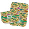 Dinosaurs Burp Cloths - Fleece - Set of 2 w/ Name or Text